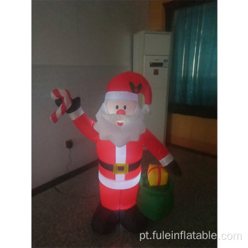 Papai Noel inflável para decoração de natal